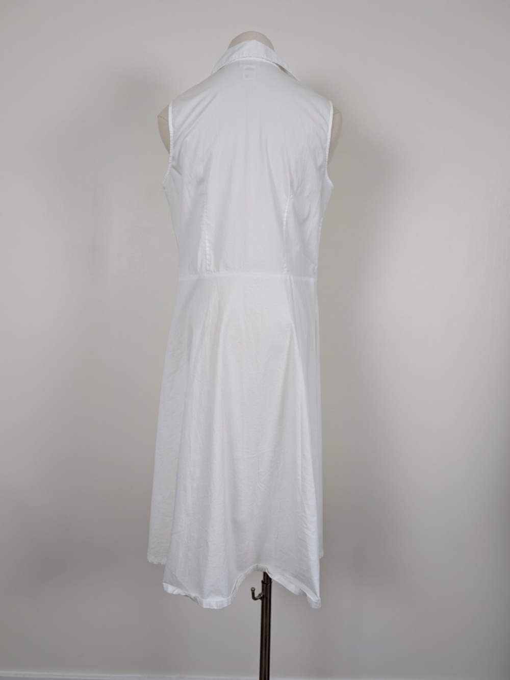 Cherokee White Khaki Midi Dress Size Medium Semi Formal Summer - Picture 8 of 14